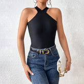 X Marks The Spot – Strick-Tanktop mit Bindeband